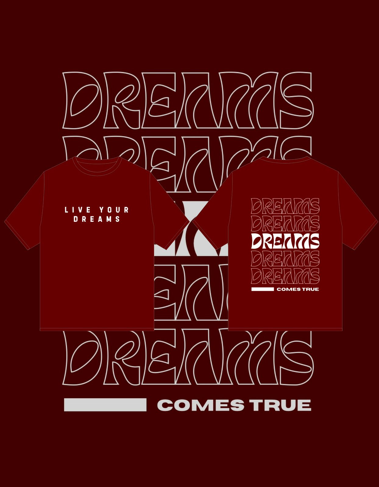 Drop Shoulder T-Shirt DREAMS