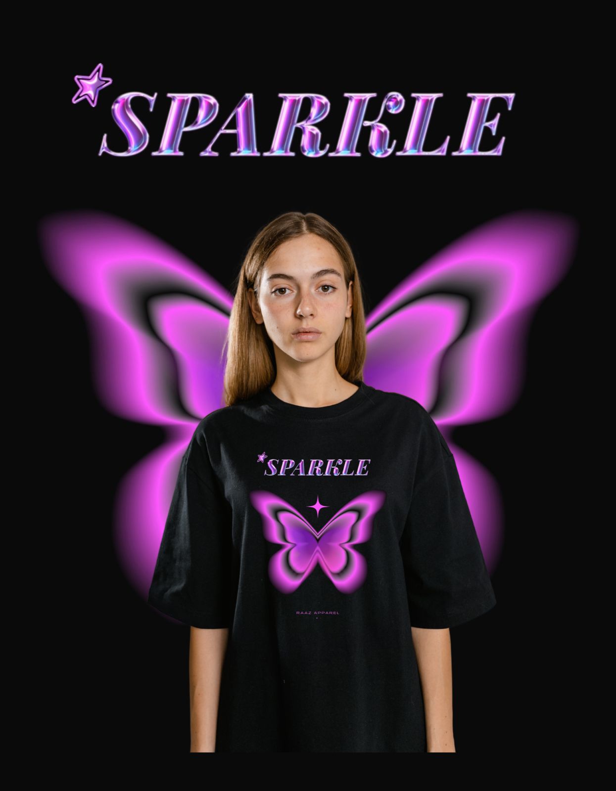 Drop Shoulder T-Shirt SPARKLE