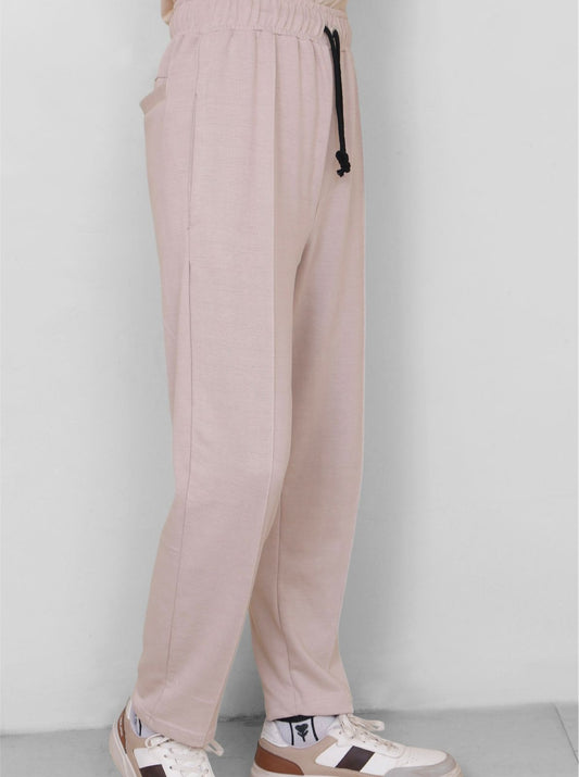 Straight Fit Trouser - Warm Stone