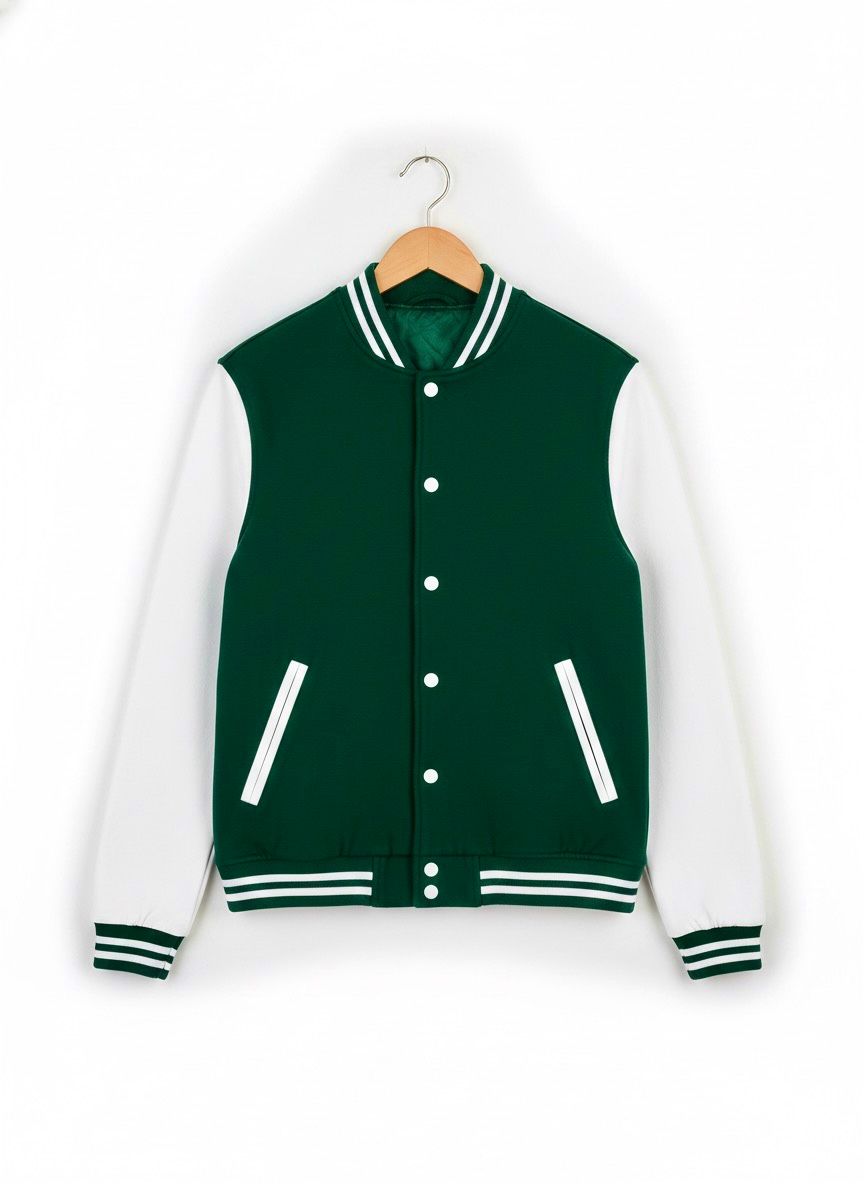 Varsity Jacket Green & White