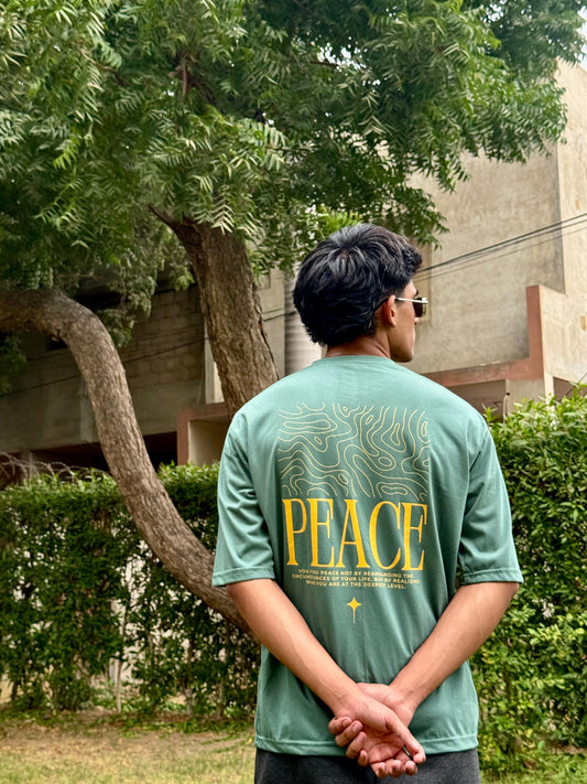 Drop Shoulder T-Shirt PEACE