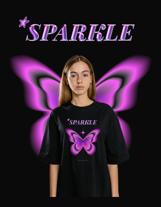 Drop Shoulder T-Shirt SPARKLE