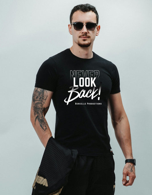 FITTED T-SHIRT NEVER LOOK BACK