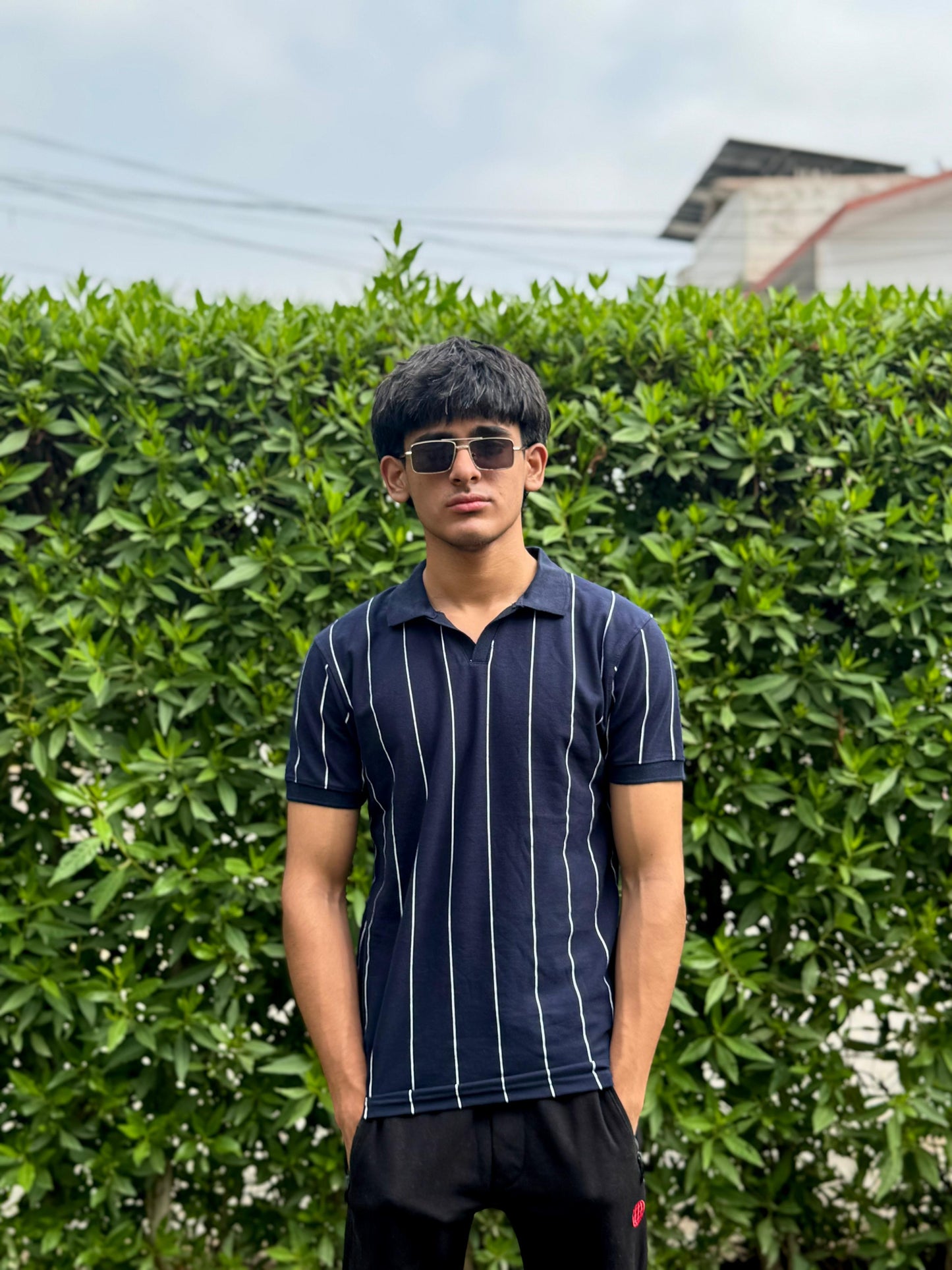 Navy Blue Old Money Shirt