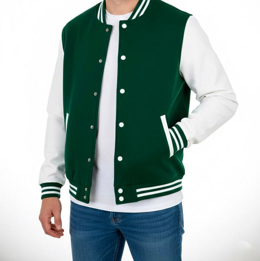 Varsity Jacket Green & White