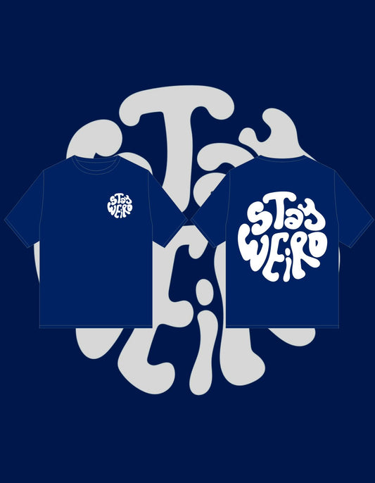 Drop Shoulder T-Shirt STAY WEIRD