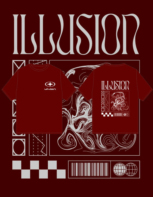 Drop Shoulder T-Shirt ILLUSION