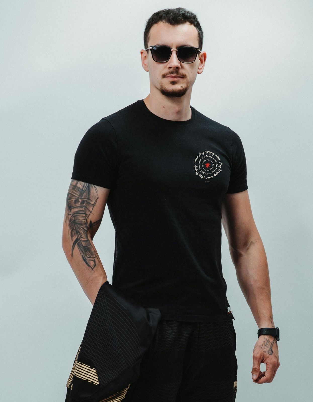 FITTED T-SHIRT STOP TRYING